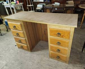 lot 308 image: Tall Shop Desk 54x21x34 (Nice)