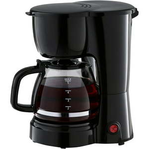 lot 52445 image: Mainstays 5 Cup Black Coffee Maker with Removable Filter Basket