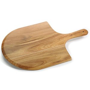 lot 52446 image: Heritage Acacia Wood Pizza Peel, Great for Homemade Pizza, Cheese and Charcuterie Boards