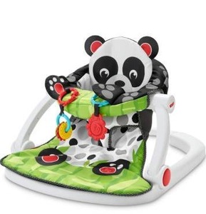 lot 52450 image: Fisher-Price Sit Me Up Floor Seat - Panda Paws