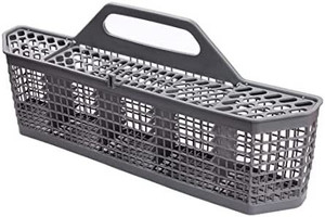 lot 52499 image: Universal Dishwasher Silverware Basket Replacement WD28X10128 Dishwasher Utensil Silverware Basket, Compatible with Part No. AH959351, EA959351, PS959351, WD28X10127, WD28X10132