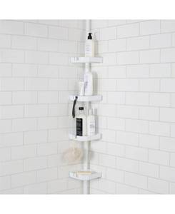 lot 52501 image: Bath Bliss 4 Tier Corner Shower Organizer Bedding