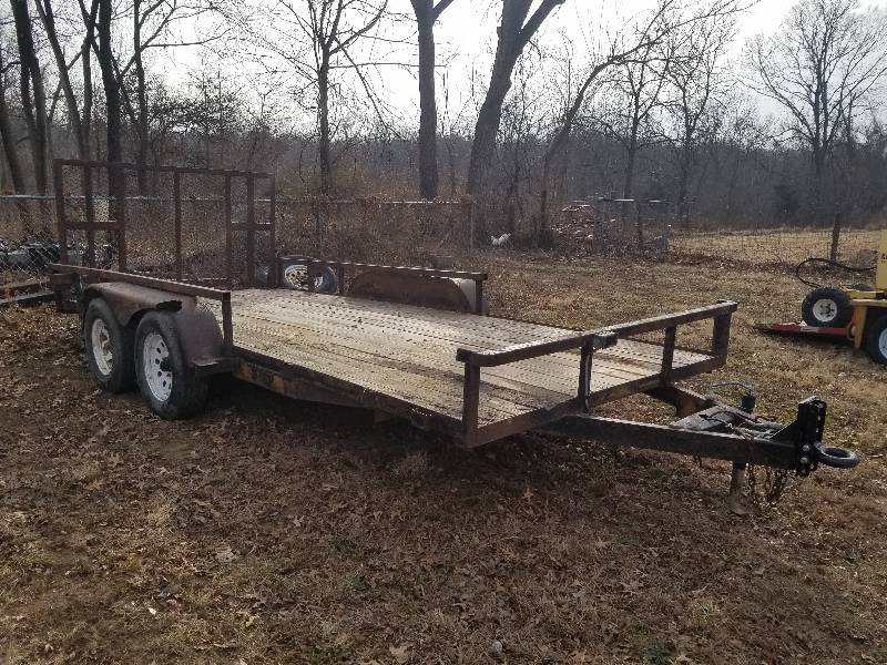 lot 7 image: 2004 Sure Trac 16 Landscape Trailer w Title&nbsp&nbspVIN# 5JWNU162341002764 &nbspGVWR 7,000lbs.