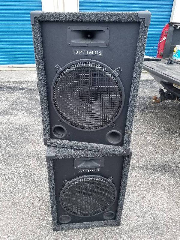 optimus pa speakers