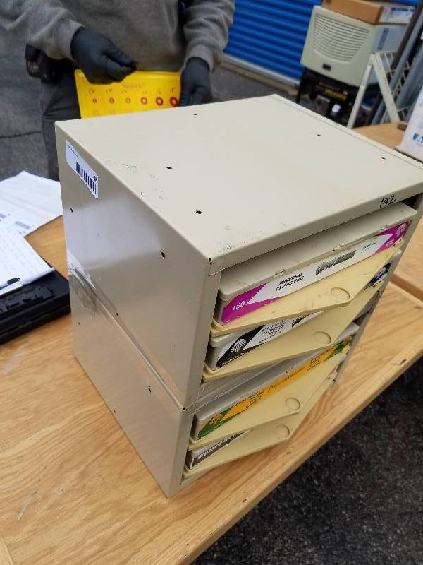 lot 48 image: Hillman 2 Drawer Hardware Bin X2 (Empty)
