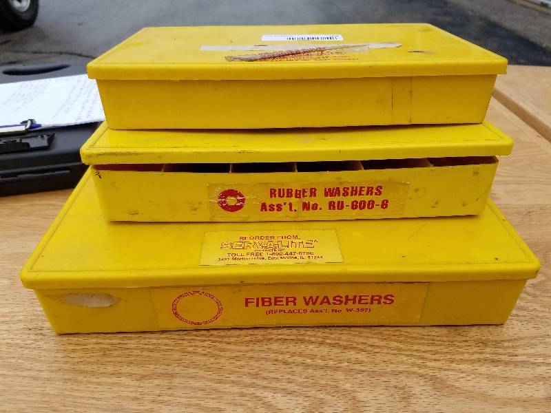 lot 49 image: 3 Servalite Hardware Bins