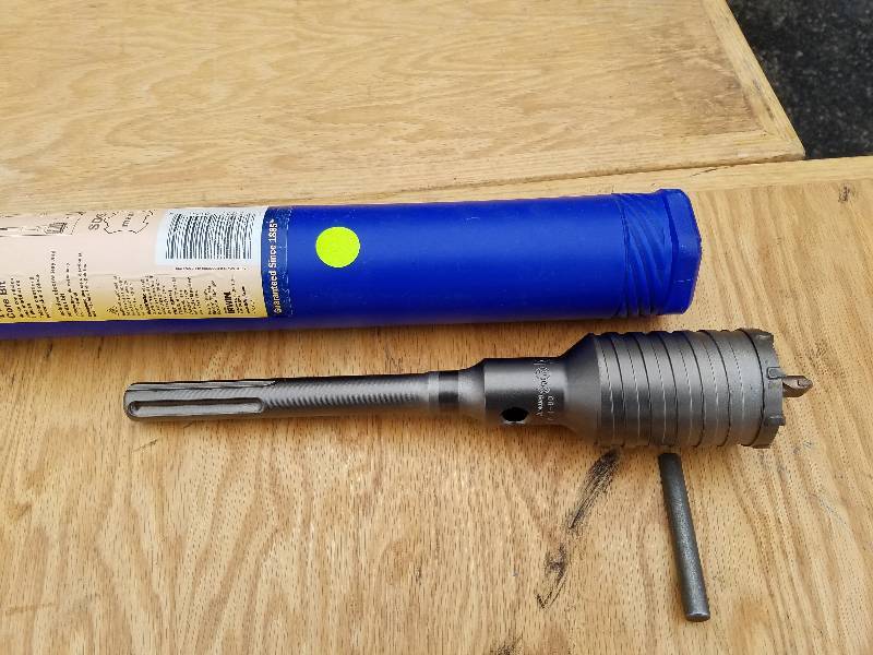 lot 62 image: Irwin 1 Piece Hammer Core Drill Bit