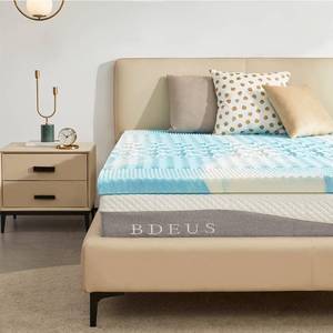 lot 100311 image: Retail $89.00 SINWEEK 3 Inch Mattress Topper 5-Zone Memory Foam Mattress Topper Pressure