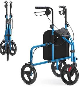 lot 100318 image: Retail $124.00 OasisSpace 3 Wheel Walker - 3 Wheels Rollator with 10�� Wheels, Narrow Three Wheels Walker