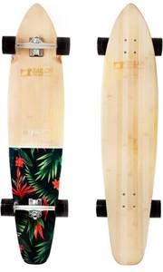 lot 100321 image: Retail $129.00 TailorShape Race Clothes 44 Bamboo and Canadian Maple Longboard Skateboard Cruiser