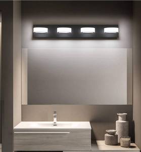 lot 100324 image: SOLFART Dimmable Modern LED Vanity Lights Bathroom Wall Fixture Matt Black Finishing