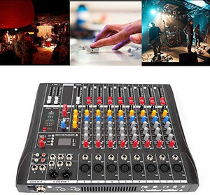 lot 100332 image: Retail $119.00 Mixing Live 8-Channel Audio Mixer 110V Professional Live