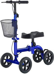 lot 100339 image: Retail $159.00 Knee Scooter, Foldable Knee Scooter Walker Economical Knee Scooters for Foot Injuries