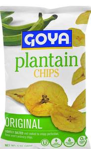 lot 100346 image: Goya Foods Plantain Chips, Original, 5 Ounce (Pack of 12)