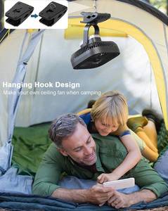 lot 100350 image: SLENPET 18000mAh Rechargeable Portable Clip on Fan with Body Sensor, Last 44 hrs6