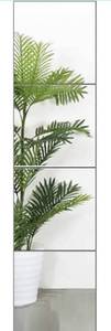 lot 100363 image: FANYUSHOW Full Length Tall Mirror Tiles - 14 Inch x 4Pcs Frameless Wall Mirror Set