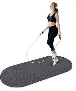 lot 100376 image: nuveti Rope Skipping Mat, Indoor Jump Rope Mat 55x 24 8MM Extra Thick Non Slip