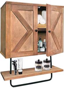 lot 200273 image: HOMECOR 26x22 Bathroom Wall Cabinet
