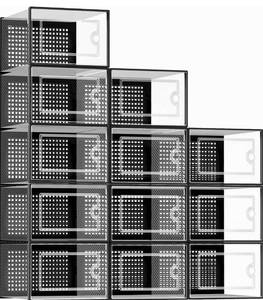 lot 200275 image: Large Shoe Organizers Storage Boxes