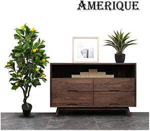 lot 200297 image: AMERIQUE Pair 4 Feet Gorgeous & Lifelike Six-Branch Artificial Trees with Various Size