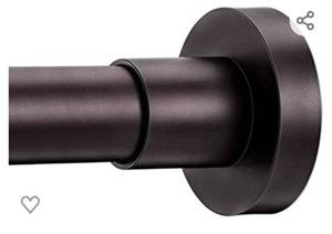 lot 200307 image: Shower Curtain Rod Tension - Never Rust No Drill Non-Slip Spring Tension Bronze