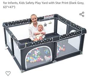 lot 200321 image: ANGELBLISS Baby Playpen, Large Baby Playard, Play Pen for Babies and toddlers