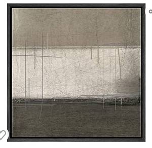 lot 200342 image: SIGNWIN Framed Canvas Print Wall Art Brown & Tan Scratched Grunge Color Blocks Abstract Shapes Illustrations Minimalism Chic Multicolor for Living