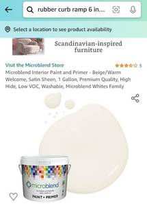 lot 200346 image: Microblend Interior Paint and Primer - BeigeWarm Welcome, Satin Sheen, 1 Gallon, Premium Quality, High Hide, Low VOC, Washable, Microblend Whites Family