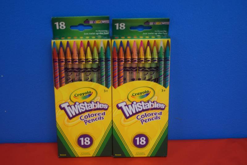 2 Boxes 18 Count Crayola Twistables Colored Pencils | ALL STAR BUTLER, MO -  CRAYOLA - COPY PAPER - ELECTRICAL SUPPLIES - GIFT IDEAS - Fast, Efficient  Pick Up | Equip-Bid