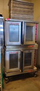 lot 18001 image: Commerical Blodgett Mark V Solid State Double Convection Oven