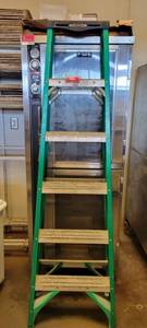 lot 18038 image: Green Werner 6ft Ladder
