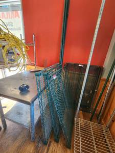 lot 18087 image: Green Epoxy 3 Tier Shelf