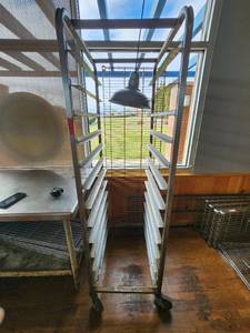 lot 18092 image: Sheet Pan Rack On Casters