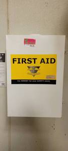 lot 18135 image: Metal Wall-Mount First Aid Kit