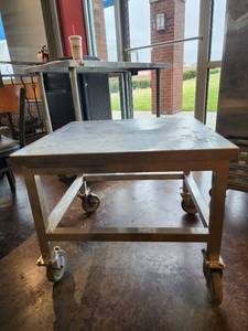 lot 18148 image: Stainless Steel Table on Casters