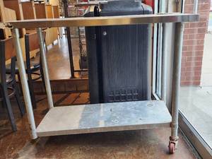 lot 18160 image: Stainless Steel Table with Understorage