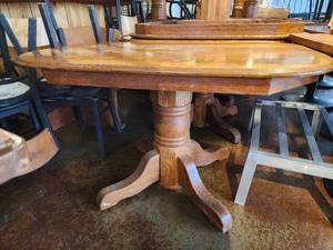 lot 18216 image: Wooden Dining Table
