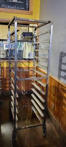 lot 18244 image: Rolling Sheet Pan Rack