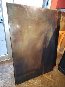 lot 18273 image: Polished Metal Table Top