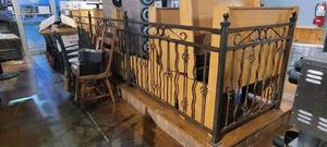lot 18282 image: 20ft Rod Iron Railing
