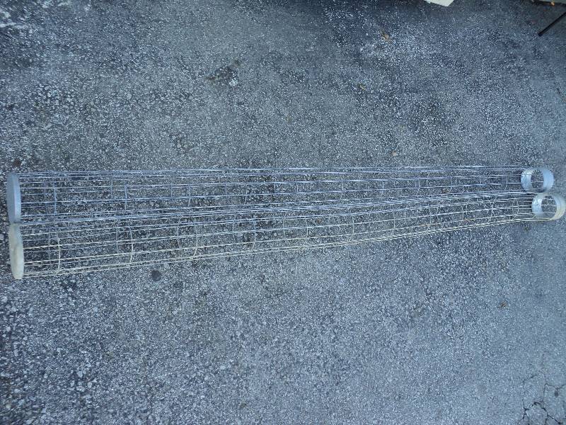lot 4002 image: (2) ct. lot wire cages, 5 diameter x 8 tall- great for the garden