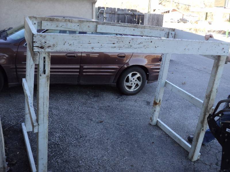 lot 4021 image: Wooden Loft w hardware, used- will need some TLC