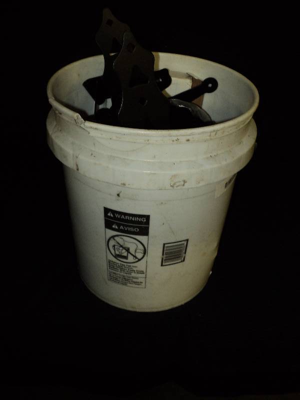 lot 4097 image: 39 lbs. hardware in 3 gallon bucket--approx $300 retail  value
