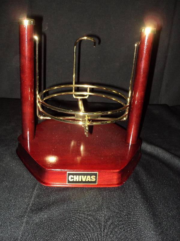 lot 4168 image: Chivas Wooden Bottle display stand