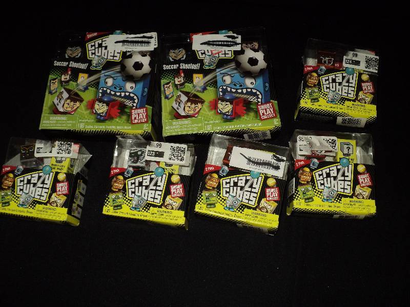lot 4175 image: (7) ct. lot Crazy Cubes (2) Soccer Shoot Out, (5) add on packs