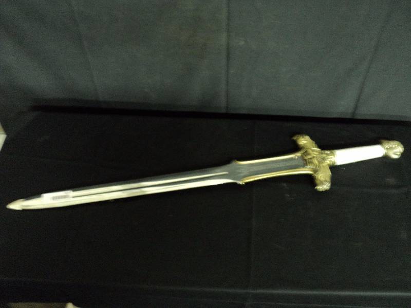 lot 4201 image: Decorative Metal Sword 39 Overall length, 28 blade