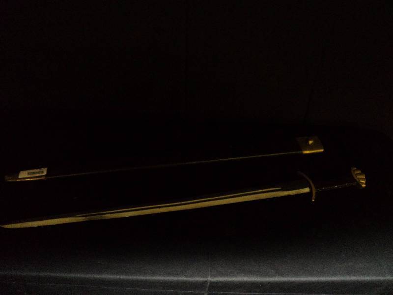 lot 4202 image: Decorative Metal Sword 40 overall length, 33 blade with protective sheath