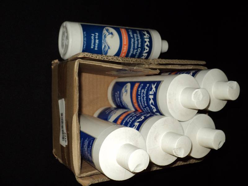 lot 4216 image: (6) bottles of Xikar Propylene Glycol Solution for cigar humidifier, 16 fl. oz. bottles
