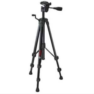 lot 40825 image: Bosch Compact Tripod with Extendable Height for Use with Line Lasers, Point Lasers, and Laser Distance Tape Measuring Tools