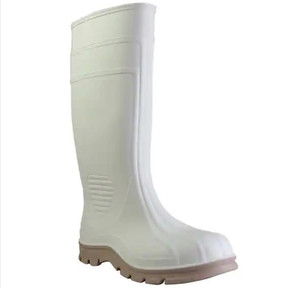 lot 40834 image: Mens Size 6 White Economy Jumbo Shrimp Steel Toe PVC Boot